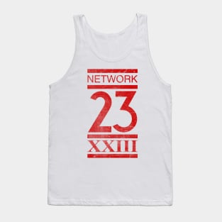 Network 23 Distressed Tank Top